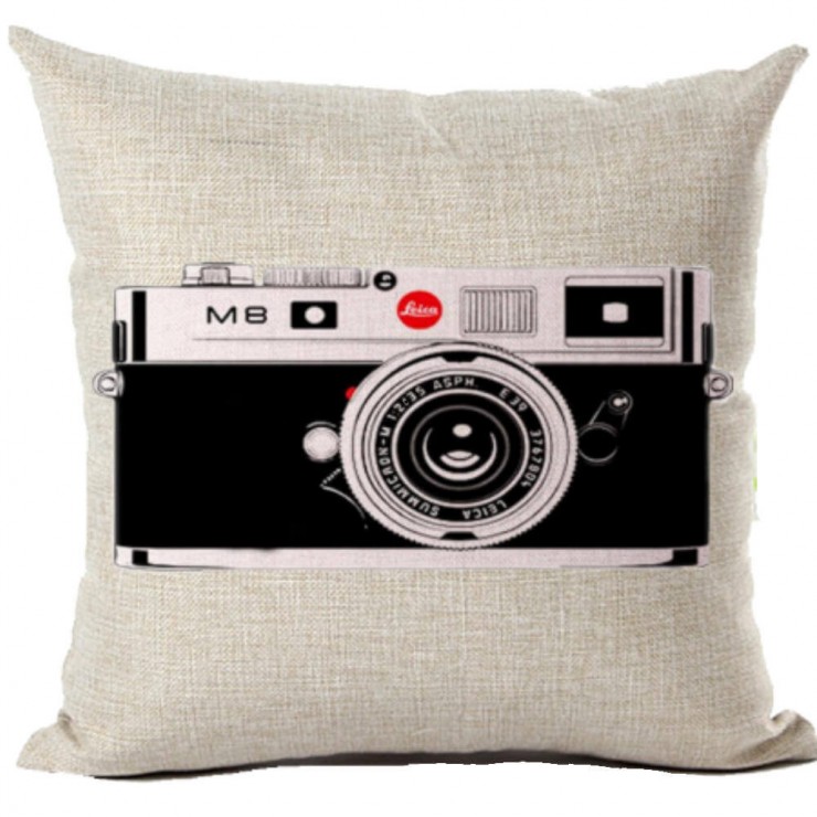 Retro 35mm Camera Decorative Throw Pillow Pillow Frenzy