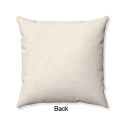 Custom Printed Pillow Cover - 18x18 Wheat Polyester Linen - Personalized With Your Photo or Design - Full Color Double Sided Pillow Cover