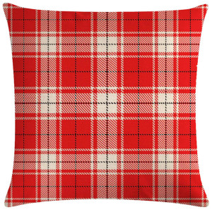 The Celtic Flame Plaid Tartans Livingstone Tartan Scottish Plaid Throw Pillow 18x18 Multicolor 