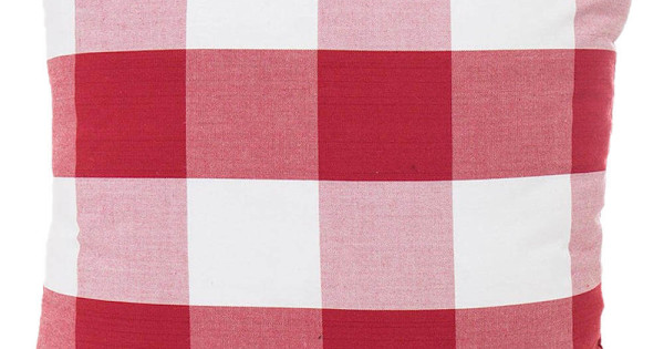 red buffalo plaid pillows