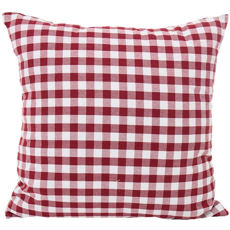 red tartan pillows