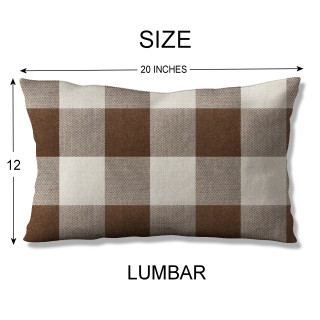 Beige buffalo check new arrivals pillows