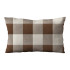Buffalo Check  Plaid - Chocolate Brown and Ivory - Lumbar - Double-Sided - Decorative Throw Pillow Cover