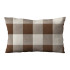 Buffalo Check  Plaid - Chocolate Brown and Ivory - Lumbar - Double-Sided - Decorative Throw Pillow