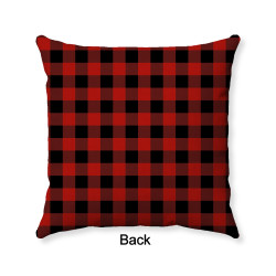 Baby Its Cold Outside - Lumberjack Plaid - Hand Made Decorative Throw Pillow Cover