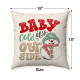 Farmhouse Christmas - Baby It's Cold Outside - Snowman - Decorative Throw Pillow - Natural