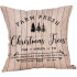 Farm Fresh Christmas Trees - Shiplap Wood Plank Accents - Decorative Throw Pillow