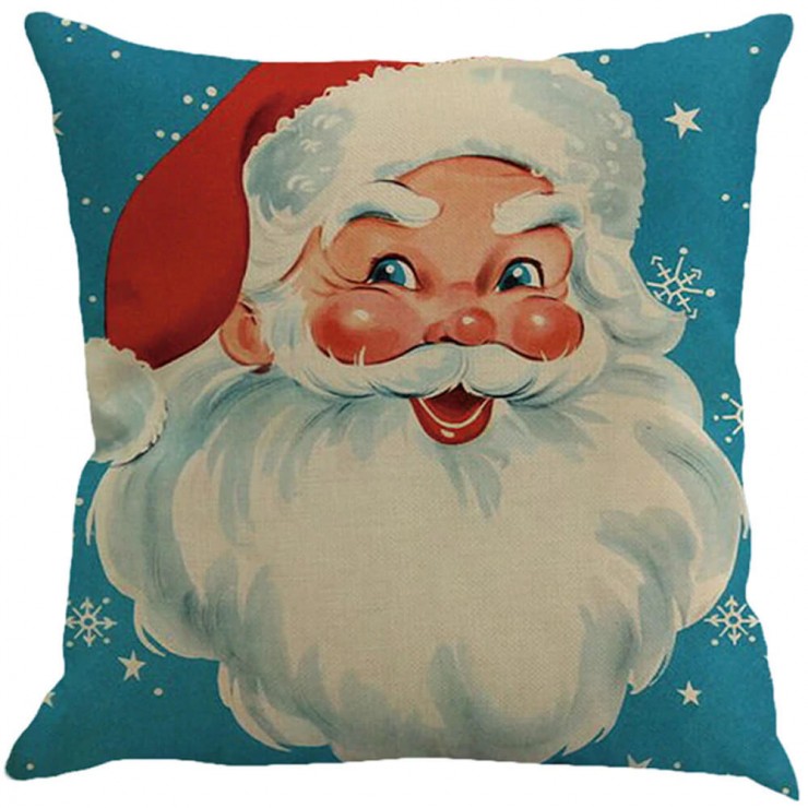 Nostalgic Santa Claus Vintage Inspired Christmas Decorative Throw Pillow Pillow Frenzy