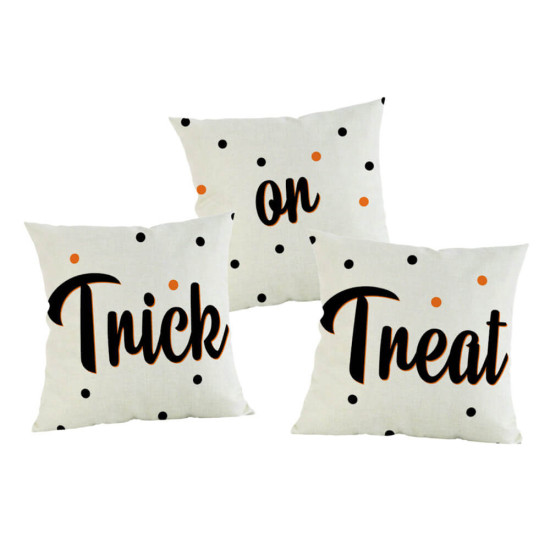 Trick or Treat Pillows Trio - Halloween - Decorative Throw Pillow Set