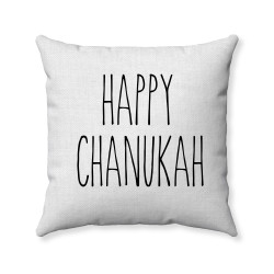 Hanukkah Pillow - Happy Chanukah - Decorative Throw Pillow