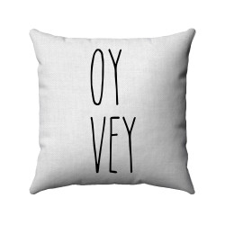 Hanukkah Pillow - Oy Vey - Decorative Throw Pillow