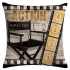 Retro Cinema - Director's Chair ACTION - Decorative Throw Pillow