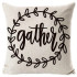 Gather Sentiment - Farmhouse Style - Decorative Throw Pillow
