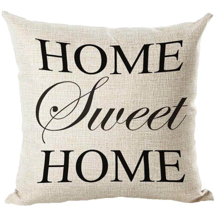 Home Sweet Home Sentiment Farmhouse Style Decorative Throw