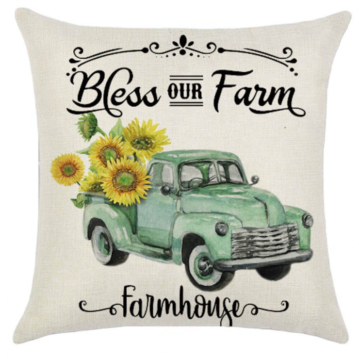 Download Bless Our Farm - Vintage Truck - Sunflower Farmhouse ...