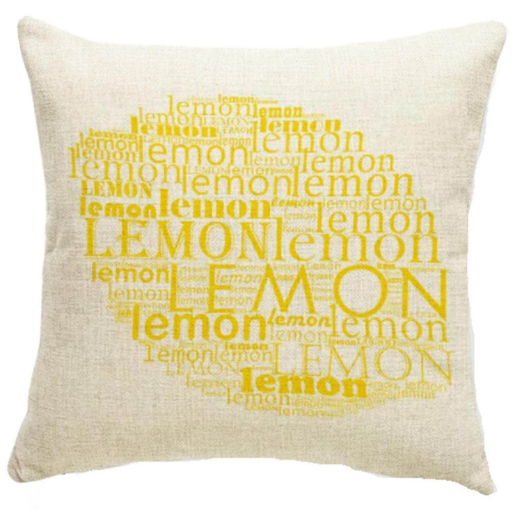 E by design Decorative Pillow Lemon