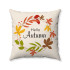 Hello Autumn - Circle of Fall Laves -  Decorative Throw Pillow
