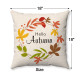 Hello Autumn - Circle of Fall Laves - Decorative Throw Pillow Hello Autumn - Circle of Fall Laves - Decorative Throw Pillow