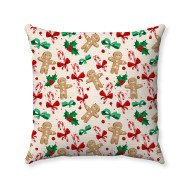 Christmas Pillow Cover - Short Plush Fabric - Double Sided - Decorative Pillow Cover