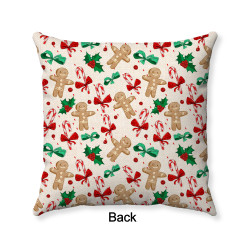 Christmas Pillow Cover - Short Plush Fabric - Double Sided - Decorative Pillow Cover