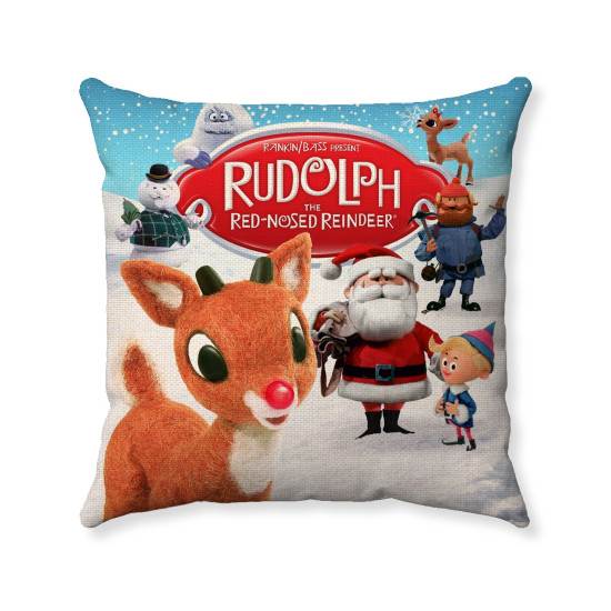 Rudolph The Red-Nosed Reindeer Christmas Decorative Throw Pillow