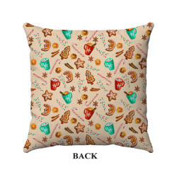 Christmas Pillow Cover - Short Plush Fabric - Double Sided - Decorative Pillow Cover