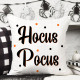 HOCUS POCUS - Halloween - Decorative Throw Pillow - White 