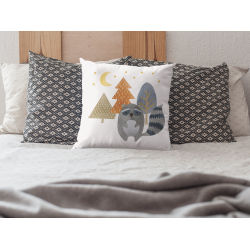 Children's Wilderness Collection - Raccoon - Decorative Throw Pillow Cover