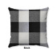 Buffalo Check Plaid - Gingham Plaid - Black and Cream - Double-Sided - Reversible - Decorative Throw Pillow