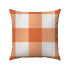 Buffalo Check Gingham Plaid - Orange and Cream - Double Sided - Decorative Throw Pillow