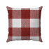 Buffalo Check Gingham Plaid - Red and Ivory - Double-Sided - Reversible - Decorative Throw Pillow Cover