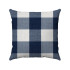 Buffalo Check Plaid - Blue and Cream - Double Sided - Decorative Throw Pillow