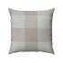 Buffalo Check Plaid  - 18x18 Inch - Beige and Ivory - Double-Sided - Decorative Throw Pillow Cover