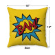 Pop Art - Comic Book - Yellow BAM! - Decorative Throw Pillow