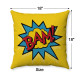 Pop Art - Comic Book - Yellow BAM! - Decorative Throw Pillow Pop Art - Comic Book - Yellow BAM! - Decorative Throw Pillow