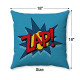 Pop Art - Comic Book - Blue ZAP! - Decorative Throw Pillow Pop Art - Comic Book - Blue ZAP! - Decorative Throw Pillow