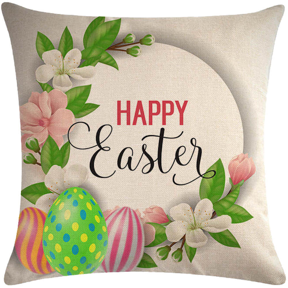 happy easter pillow